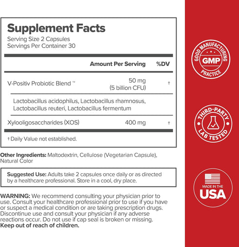 URO Vaginal Probiotics for Women pH Balance with Prebiotics & Lactobacillus Probiotic Blend - Women's Vaginal Health Supplement - Promote Healthy ...
