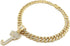 Hip Hop Alphabet Initial J Pendant & 12mm 18" Full Iced Box Lock Cuban Chain Necklace...