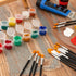 YGAOHF 30 Pcs Kids Paint Brushes - Soft Bristle, Easy Clean, Short Flat, Preschool, Acrylic, Watercolor, Face, Detail...