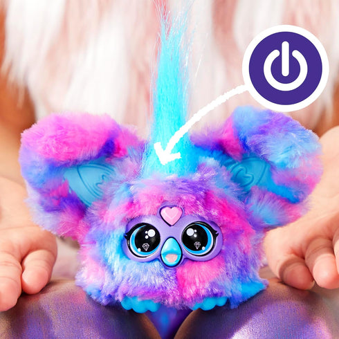 Furby Furblets Luv-Lee Mini Friend, 45+ Sounds, K-Pop Music & Furbish Phrases, Electronic Plush Toys for Girls & Boys 6 Years & Up, Purple & Blue...