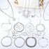 Sanfenly Gold Jewelry Sets for Women Gold Layered Necklaces Chain Bracelets Knuckle Rings Gold Jewelry for Valentine Anniversary Birthday Gift...