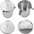 Commercial Grade D 3.9" X H 5.3" Genuine Stainless Steel 18/8 Perforated Strainer - One Touch Lock System - Restaurant & Home Use...
