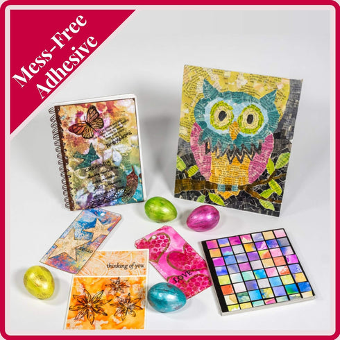 Grafix Artist-Tac Perm 5.5x9 5.5 x 9”, Pack of 25, Permanent Micro Adhesive Dots are A Quick, Mess-Free Mounting Option for Arts, Crafts, Papercra...