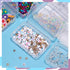 ISKYBOB 6 Packs Rectangle Small Clear Plastic Storage Containers Box Case with Hinged Lid Crafts Organizer for Crayons, Bobby Pin, Beads(3.4 x 2.2...