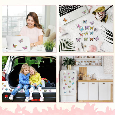 16 Pcs Butterfly Diamond Painting Magnets for Refrigerator Butterfly Diamond Art Magnets DIY Diamond Painting Kits Diamond Art for Adults Kids Cra...