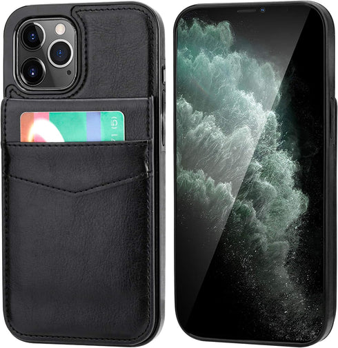 KIHUWEY Compatible with iPhone 12 Pro Max Case Wallet with Credit Card Holder, Premium Leather Magnetic Clasp Kickstand Heavy Duty Protective Cove...