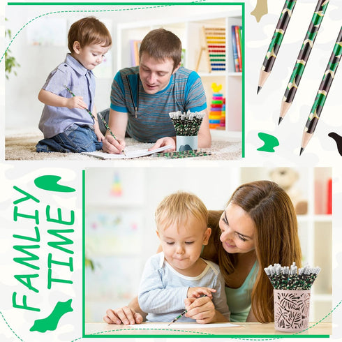 Chivao 50 Pack Camouflage Pencils Tactical Pencils Camo Party Favors Army Party Decorations Pencils Military Pencils for Teachers School Supplies ...