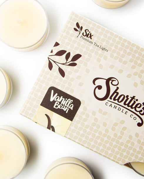 Vanilla Bean Premium Tealight Candles Bulk Pack - 24 Beige Highly Scented Tea Lights - Beautiful Candlelight - Made in The USA - Bakery & Food Col...