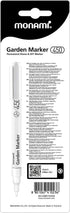 MONAMI Garden Marker 450, Fine Tip (0.9mm), Permanent Marker for Outdoor Use, White, 1pc...