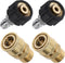 Tool Daily Pressure Washer Adapter Set, Quick Connect Kit, Metric M22 15mm Female to M22 Male Fitting, 5000 PSI, 4 Pcs...