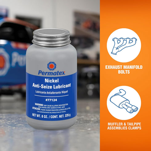 Permatex 77124 Nickel Anti-Seize Lubricant, 8 oz., Pack of 1...