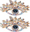 Pssopp 2Pcs Brooches for Women, Premium Alloy Blue Evil Eye Brooch for Wedding Party Christmas Decoration Gifts...