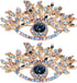 Pssopp 2Pcs Brooches for Women, Premium Alloy Blue Evil Eye Brooch for Wedding Party Christmas Decoration Gifts...