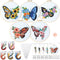 Yinder 5 Sets Embroidery Beginners Kit with Butterfly Flower Patterns and Instructions Cross Stitch Kits for Starter DIY Adult Kids Butterfly Patt...