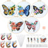 Yinder 5 Sets Embroidery Beginners Kit with Butterfly Flower Patterns and Instructions Cross Stitch Kits for Starter DIY Adult Kids Butterfly Patt...