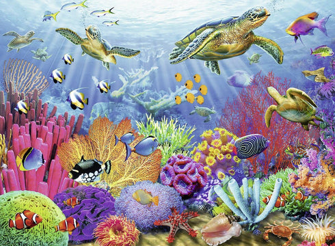 Ravensburger Tropical Waters Jigsaw Puzzle - 500 Unique Pieces, Precision-Cut | Vibrant, Glare-Free Imagery | Ideal for Relaxation or Group Activi...