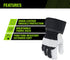 AWP Enhanced Comfort Work Gloves with Goatskin Leather Palms for Men and Women, Made with Genuine Cowhide Leather,X- Large, Black and White...