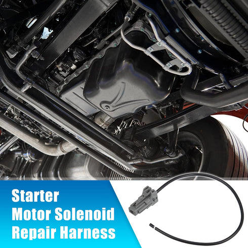 X AUTOHAUX 10" Starter Motor Solenoid Connector Pigtail Plug Repair Harness for Hyundai Accent Azera Elantra Entourage Equus Kona Santa Fe Sonata ...