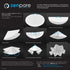 7 cm Lab Filter Paper, Standard Qualitative Grade 2 - ZENPORE Slow Flow 70 mm (Set of 3 x 100 Discs)...