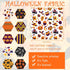 20 Pieces 10 x 10 Inch Halloween Fabric Quilting Bat Pumpkin Skull Print Patchwork Squares Craft Bundle Mixed Pattern Fabric Halloween Theme Decor...