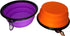 Large Portable Collapsible Pet Bowl, Foldable Food & Water Dish for Dogs & Cats, Ideal for Travel, Hiking, Camping & Outdoor Activities (Purple + ...