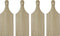 Package of 4 Unfinished Wooden Mini Cutting Boards for Decorating and Crafting...