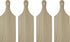 Package of 4 Unfinished Wooden Mini Cutting Boards for Decorating and Crafting...