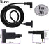 90 Degree USB 3.1 Type C Panel Mount Cable Gen 2 Up&Down Angle Type C 3.1 Female Panel Mount to Male Cable,Supports Charging,Data,Audio,Video Cabl...
