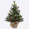 MEETYAMOR 2 FT Mini Christmas Tree, 24" PE Prelit Small Artificial Tabletop Snow Flocked Christmas Trees Decor with 20 Lights Timer, Outdoor Indoo...