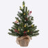 MEETYAMOR 2 FT Mini Christmas Tree, 24" PE Prelit Small Artificial Tabletop Snow Flocked Christmas Trees Decor with 20 Lights Timer, Outdoor Indoo...