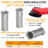 8 Gauge Butt Splice Connectors 30 PCS 8 AWG Non-Insulated Butt Connectors Uninsulated Crimp Wire Butt Connectors Tinned Copper Marine Grade Crimp ...