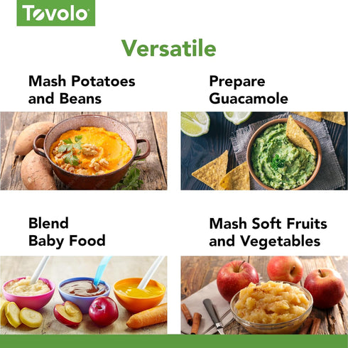 Tovolo Silicone Potato Masher - Charcoal...