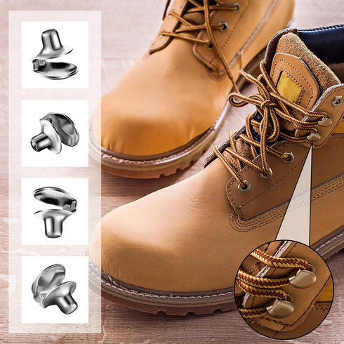 40 Sets Boots Hook Lace Buckles Speed Eyelets Hooks for Boots Shoelace Hooks for Camp Hike Climb...