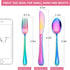 LIANYU 9-Piece Rainbow Kids Silverware Set, Stainless Steel Toddler Utensils Flatware Set, Child Cutlery Tableware Set for 3, Include knife Fork S...