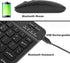 Bluetooth Wireless Keyboard and Mouse Combo,Ultra-Slim Ergonomic Small Rechargeable Bluetooth Keyboard Mouse Set for Apple iPad iPhone Samsung Tab...