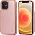 Arae Compatible for iPhone 12/12 Pro 6.1 inch Case with Card Holder - Wallet Case with PU Leather Card Pockets Back Flip Cover - Rose Gold...