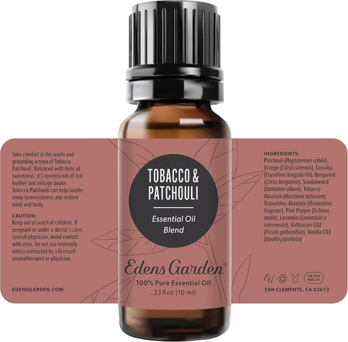 Edens Garden Tobacco Patchouli Essential Oil Blend- 100% Pure Premium Grade, Undiluted, Natural, Therapeutic, Aromatherapy, The Best for Diffusing...