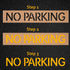 Qilery 2 Pcs Reserved Reusable Pavement Letter Stencil No Parking 4 x 26'' Parking Lot Stencil Recycled Cardboard Floor Stencil Pavement Marking S...