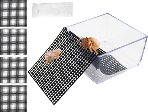 Hermit Crab Water Tank with Climbing Ramp, Hermit Crab Climbing Toy, Hermit Crab Habitat, Hermit Crab Pool Supplies, Aquarium Tank Cage Accessorie...