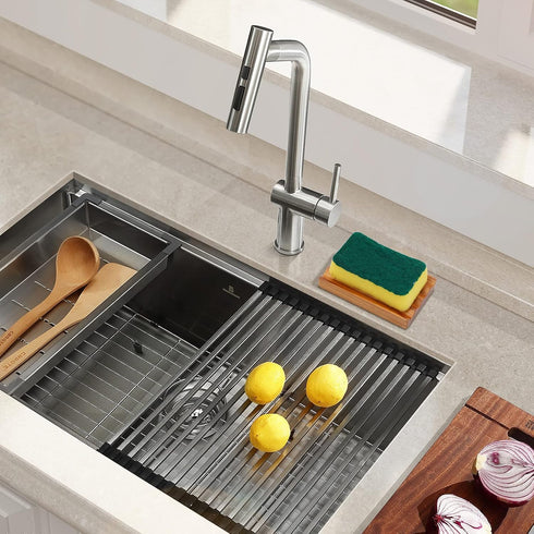 Teak Soap Dish for Shower by HTB, Wood Decorative Bath Soap Holder Heightened Base Design to Keep Soap Dry in Kitchen, Bathroom, Sink, Bathtub, Cu...