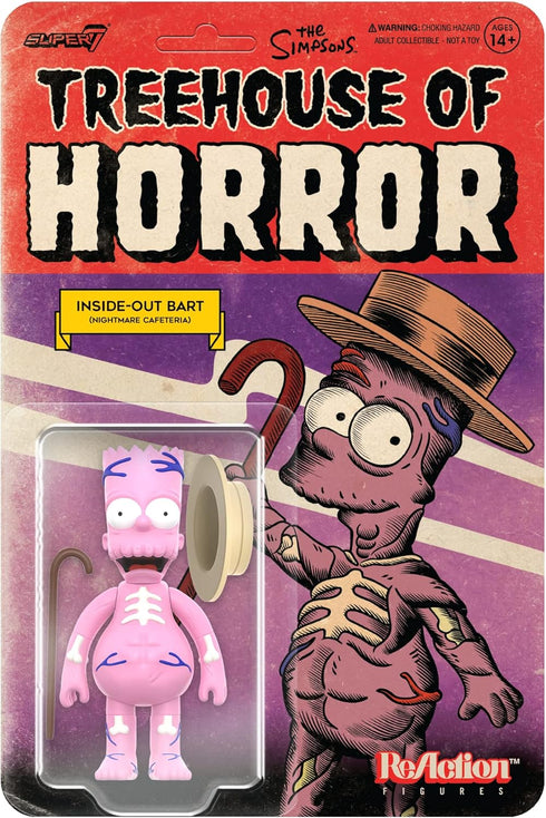 Super7 The Simpsons Treehouse of Horror Inside Out Bart - 3.75" The Simpsons Action Figure Classic TV Show Collectibles and Retro Toys...