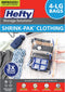 Hefty Shrink-Pak - 4 Large Vacuum Storage Bags for Storage for Clothes, Pillows, Towels, or Blankets - Space Saver Vacuum Sealer Bags Ideal Under ...