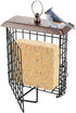 iBorn Suet Feeder Suet Bird Feeders for Outside Hanging,Squirrel Proof Suet Cakes Bird Feeder for Wild Birds,Metal Brown(Pack of 1)...