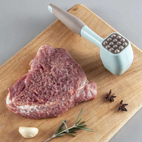 Meat Tenderizer Hammer Mallet With Comfort Grip Rubber Handle, Dual-Sided Meat Pounder For Tenderizing Steak, Beef, Chicken, Lamb, Vegetable, Minc...