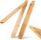 Bamboo Cooking Tongs (Set of 2) – 11” Foldable Kitchen Tongs with Space-Saving Design, Non-Scratch Grip for BBQ, Salad, Camping & Serving – Natura...