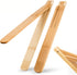 Bamboo Cooking Tongs (Set of 2) – 11” Foldable Kitchen Tongs with Space-Saving Design, Non-Scratch Grip for BBQ, Salad, Camping & Serving – Natura...