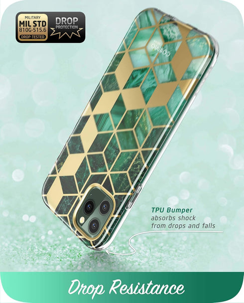 i-Blason Cosmo Series Case for iPhone 11 Pro Max 2019 Release, Slim Full-Body Stylish Protective Case with Built-in Screen Protector (Green)...