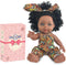 Nice2you Black Baby Doll, 10 inch American African Black Girl Doll with Dress, Realistic Reborn Baby Doll for Kids aged 2 3 4 5 6, Silicone Small ...