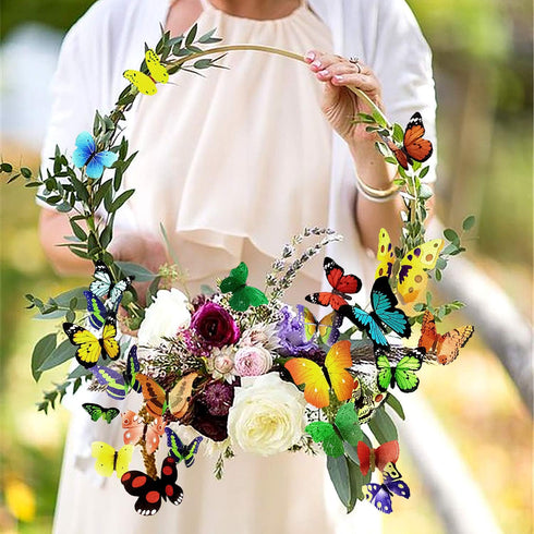 PARLAIM 104PCS Butterfly Wall Decals for Wall-3D Butterflies Wall Stickers Butterfly Decoration Butterflies Decoration Removable Mural Decals Home...