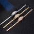 CdyBox Ladies Thin Strap Watch Fashion Diamond Wrist Watch Quartz Watches 3Pack Wholesale...